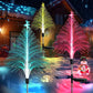 🔥Weihnachtsaktion 49% Rabatt - 🎄7 farbwechselnde Solar-Weihnachtsbäume Lichter🎄