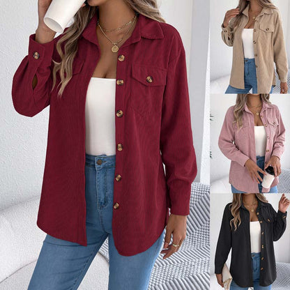 Damen Casual Mode feste Farbe Tops