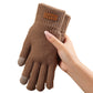 Warme Thermo-Strickhandschuhe mit Touchscreen-Funktion