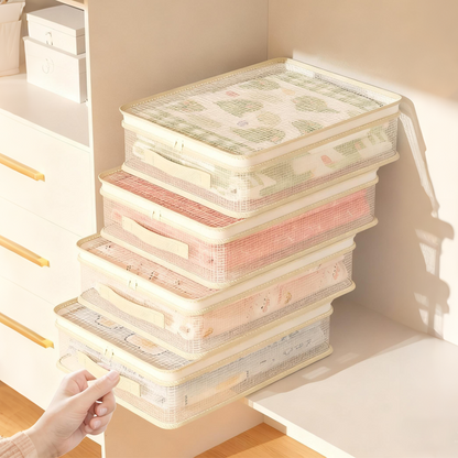 👚 KAUF 1 ERHALT 1 KOSTENLOS! 🛍️ DURCHSICHTIGE SCHRANKORGANIZER - 6-teiliges Set mit Vakuumventil, Spart 80% Platz & Schützt Kleidung vor Staub und Feuchtigkeit 🔒✨